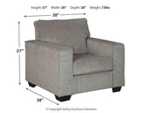 Ashley Furniture Altari Chair with plush fabric upholstery and modern design, shown in a stylish living room setting