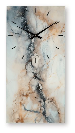 Ashley Furniture Teague wall clock with a round face and minimalist design, showing black hour markers and sleek hands.
