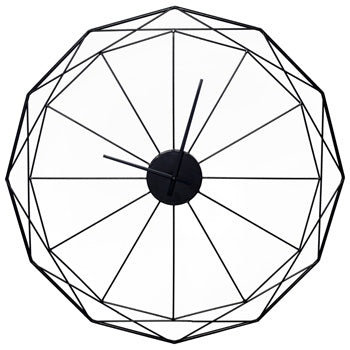 Ashley Furniture Arkthorne wall clock with a round face and modern design, hanging on a wall.