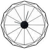 Ashley Furniture Arkthorne wall clock with a round face and modern design, hanging on a wall.