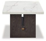 Ashley Furniture Burkhaus coffee cocktail table with a sleek wooden finish and modern design, perfect for living room decor.