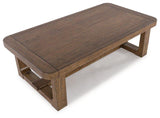 Ashley Furniture Cabalynn coffee table, modern cocktail table with a sleek wooden finish and sturdy design.