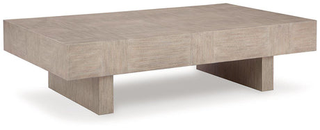 Ashley Furniture Jorlaina coffee table, modern cocktail table with a sleek wooden finish, ideal for living room decor.