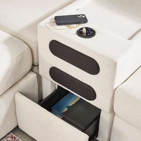 Modmax Storage Console w/ Optional Bluetooth Audio - Pull Up A Couch
