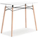 Ashley Furniture Jaspeni home office desk with a spacious work surface and modern design, ideal for study or workspaces.