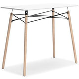 Ashley Jaspeni home office desk with wood finish, featuring a spacious work surface and modern design for an organized workspace.