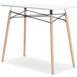 Ashley Furniture Jaspeni home office desk with a spacious surface and modern design, ideal for working or studying at home.