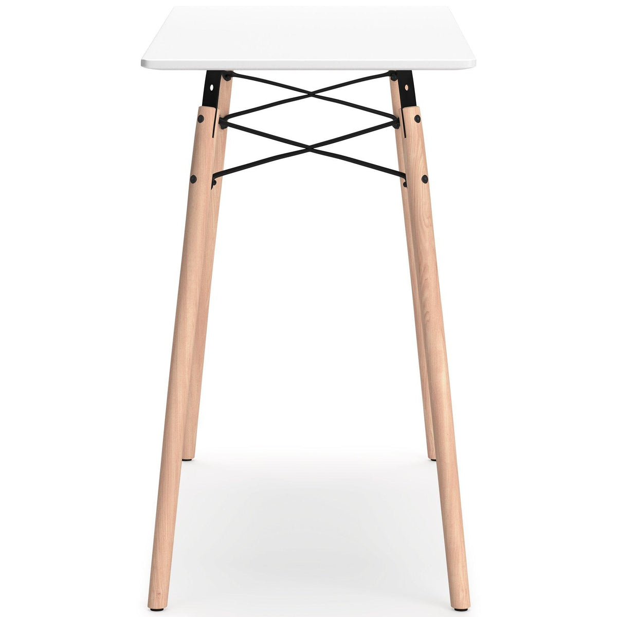 Ashley Jaspeni Home Office Desk with a sleek wooden surface and modern design, perfect for workspace organization.