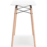 Ashley Jaspeni Home Office Desk with a sleek wooden surface and modern design, perfect for workspace organization.