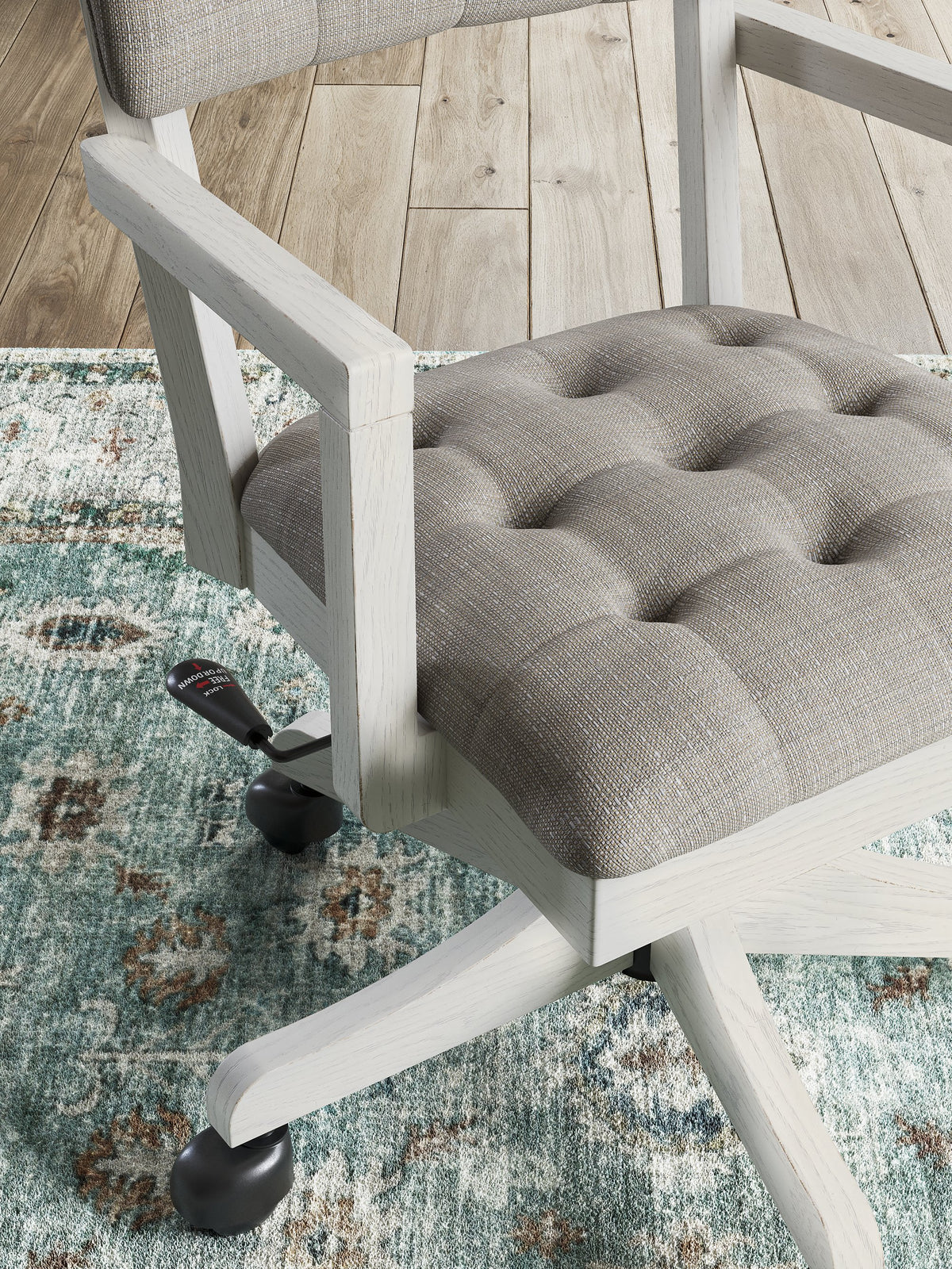 Ashley Furniture Robbinsdale home office desk chair with padded armrests and ergonomic design, ideal for workspace comfort.