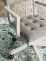 Ashley Furniture Robbinsdale home office desk chair with padded armrests and ergonomic design, ideal for workspace comfort.