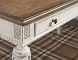 Realyn 2-piece home office desk set by Ashley Furniture with a modern design and spacious workspace.