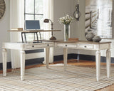 Ashley Furniture Realyn 2-piece home office lift top desk with spacious surface and modern design.