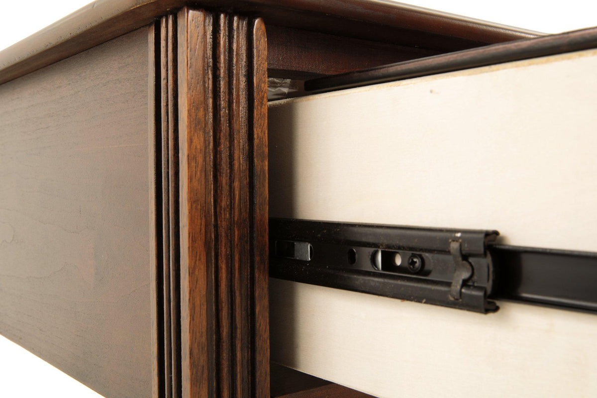 Ashley Furniture Breegin chairside end table with wood finish and simple design, perfect for living room or beside a chair.