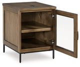 Ashley Furniture Torlanta Chairside End Table with wood finish and compact design, perfect for living room or beside a chair.