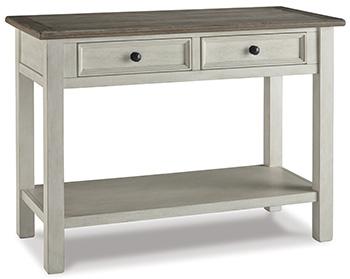 Ashley Furniture Bolanburg Sofa End Table with wood finish and sleek design, perfect for living room decor.