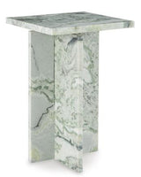 Ashley Furniture Deaconwell accent end table with a wooden top and black metal legs, suitable for living room or bedroom decor.