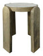 Ashley Furniture Gavrilley accent end table with a round wooden top and metal legs, stylish and functional for living spaces.