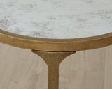 Ashley Furniture Korajane End Table with a dark finish, showcasing a sleek tabletop and sturdy wooden legs.