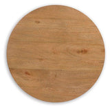 Ashley Furniture Kristiland End Table with wood finish and modern design, featuring a smooth tabletop and sturdy legs.