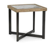 Ashley Furniture Montia End Table with a sleek wooden surface and modern design, perfect for living room or bedroom decor.