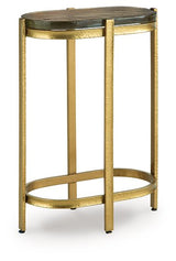 Ashley Furniture Porterville accent end table with wooden finish and sleek design, ideal for living room or bedside use.
