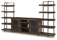 Ashley Furniture Starmore 3-piece entertainment center with TV stand and storage cabinets, in a modern wood finish.