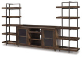 Ashley Furniture Starmore 3-piece entertainment center with TV stand and storage cabinets, in a modern wood finish.