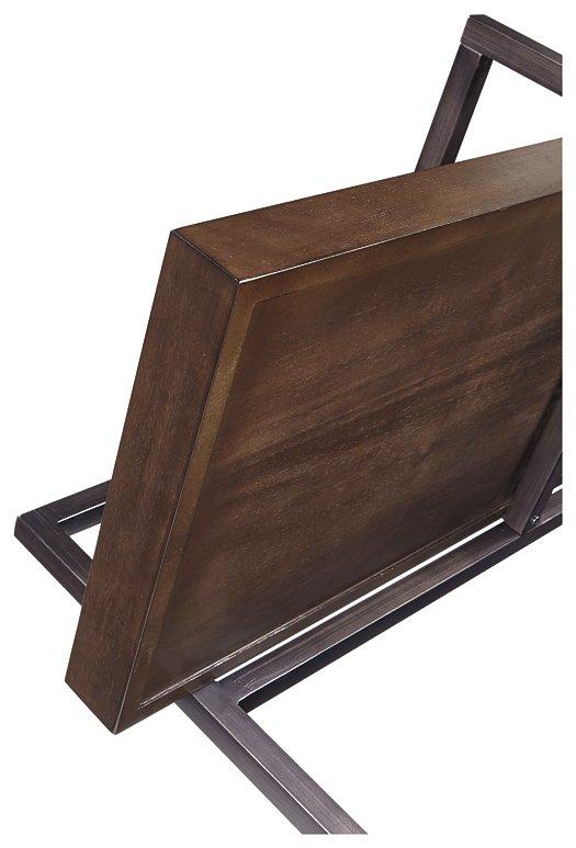 Ashley Furniture Starmore 3-piece entertainment center with modern shelves and storage for media devices and decor.