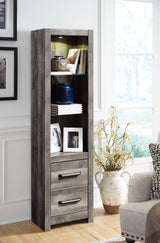 Ashley Furniture Wynnlow 4-piece entertainment center with TV stand, storage cabinets, and open shelving for modern living rooms.