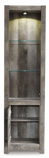 Ashley Wynnlow 4-piece entertainment center with TV stand, shelves, and storage cabinets in a modern, stylish design.