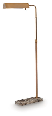 Ashley Furniture Yafe Floor Lamp with a sleek, modern design and a tall, elegant standing structure for stylish lighting.