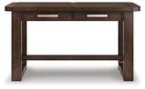 Ashley Furniture Breckington Home Office Set featuring a desk, chair, and organizational accessories in a modern design.