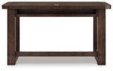 Ashley Furniture Breckington home office set with desk, chair, and storage cabinet in a modern workspace arrangement.