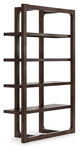Ashley Furniture Breckington Home Office Set with desk and storage in a modern design, shown from an angled side view.