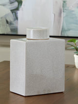 Ashley Furniture Haddworth Jar, decorative ceramic jar with intricate design, perfect for home decor or storage.