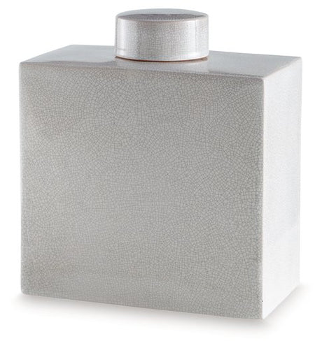 Ashley Furniture Haddworth Jar showcasing a stylish decorative jar with a textured finish and elegant design.
