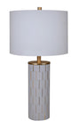 Ashley Furniture Faridworth table lamp with a sleek design, featuring a classic lampshade and a sturdy base.