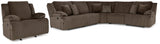 Ashley Furniture Top Tier living room set with sofa, loveseat, and armchair in a modern fabric upholstery arrangement.