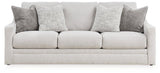 Ashley Furniture Maitelynn living room set upholstery package with sofa and chairs in a modern design, shown in neutral fabric.