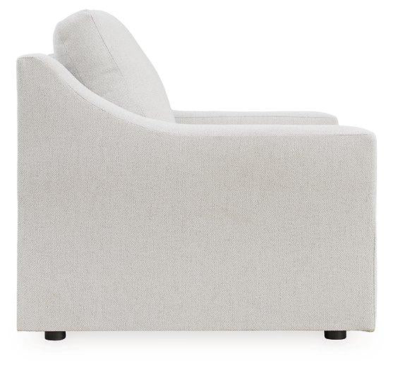 Ashley Furniture Maitelynn upholstery living room set with plush cushions and neutral fabric, designed for modern living room decor.