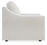 Ashley Furniture Maitelynn upholstery living room set with plush cushions and neutral fabric, designed for modern living room decor.