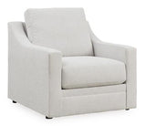 Ashley Furniture Maitelynn upholstery living room set with sofa and armchairs in a modern fabric design.