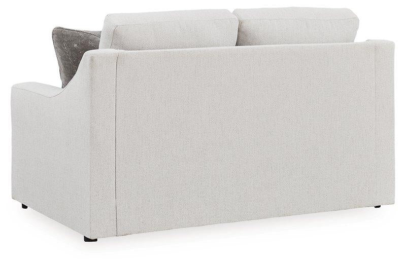 Ashley Furniture Maitelynn upholstery living room set with sofa, loveseat, and armchair in neutral fabric, stylish and comfortable.