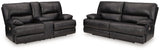 Ashley Furniture Mountainous Living Room Set featuring a sectional sofa with plush cushions and rustic wood accents.