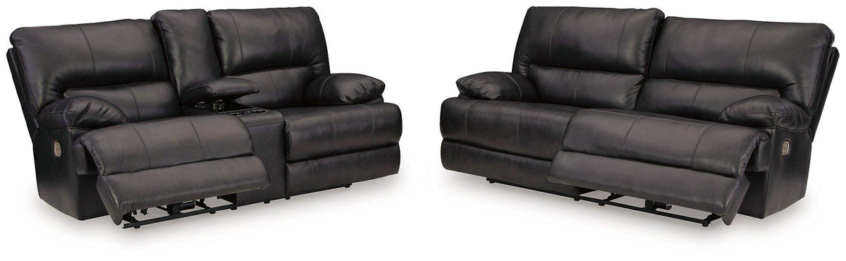 Ashley Furniture Mountainous Living Room Set featuring a cozy sofa and matching chairs in a modern design.
