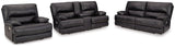 Ashley Furniture Mountainous Living Room Set featuring plush sofas and armchairs with mountain-inspired design elements.