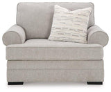 Ashley Furniture Eastonbridge living room set with sofa, loveseat, and armchair in a modern fabric design.