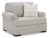 Ashley Furniture Eastonbridge living room set with sofa, loveseat, and armchair arranged in a modern, comfortable living space.