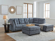 Ashley Furniture Marleton living room set with sofa and armchair featuring neutral upholstery and modern design.